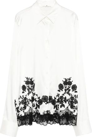Ermanno Scervino lace embroidered shirt - White