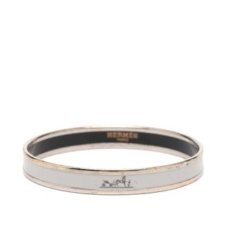 Herm&egrave;s Pre-owned Hermes Narrow Caleche Enamel Bangle 70 Ladies U8Q1TCXIBHYL0C8F