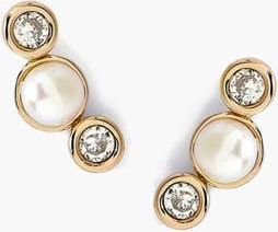 Yoj Malvo Mini Pearl Stud Earring in Gold at Nordstrom