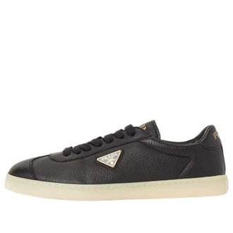 Prada FW25 Deerskin Leather Sneaker Black 2EE394-013-F0632