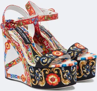 Dolce & Gabbana Carretto platform sandals
