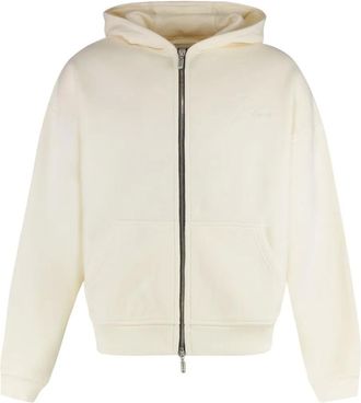Rhude Felpa Racing con cappuccio - Bianco