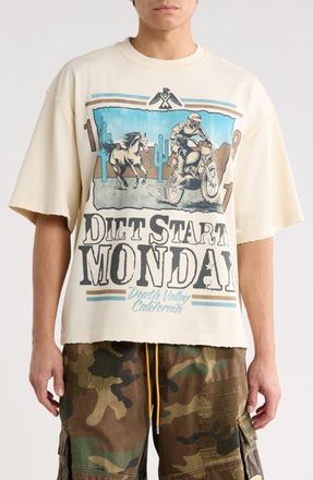 Diet Starts Monday 81 Racing Cotton Graphic T-Shirt in Antique White at Nordstrom, Size X-Large