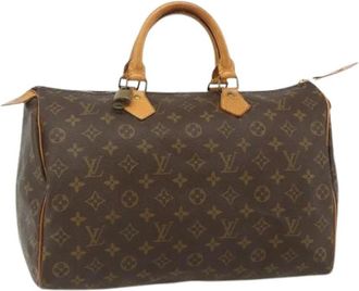 Louis Vuitton Pre-owned Handbags, female, Brown, Size: ONE SIZE Pre-owned Speedy 35 Hand Bag