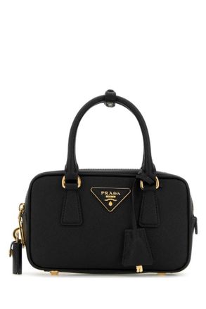 Prada Black Logo Small Satchel