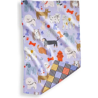 Tag Super Absorbent Kitchen Towel All The Dogs Multi Dishtowel 80% Recycled Polyester 18x30 in in Multicolored at Nordstrom