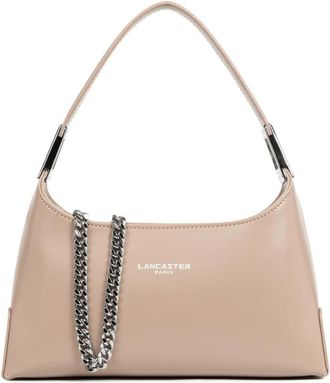 Lancaster Suave Ace Kleine Handtas - Dames - Schoudertassen - Beige - ONE Size - Leer - Tassen