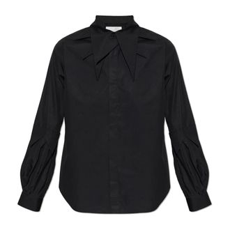 Comme Des Gar&ccedil;ons Shirts, female, Black, Size: XS Shirt with Decorative Collar
