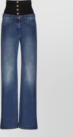 Elisabetta Franchi high-rise straight-leg trousers