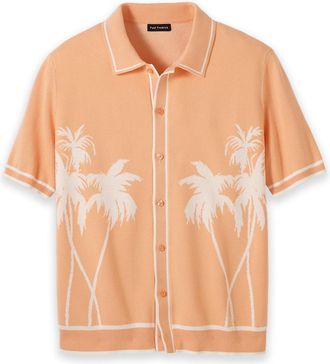 Paul Fredrick Cotton Button Front Polo