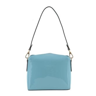 Pourchet Dames, Tassen, Blauw, Maat: ONE Size Leer