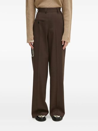 Maison Margiela Pantaloni con piega - Marrone