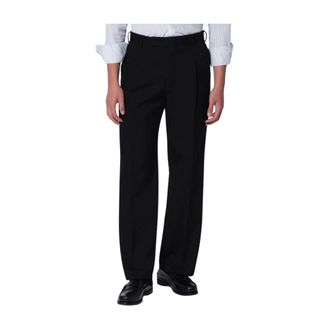 Pantaloni Torino Heren, Broeken, Zwart, Maat: S