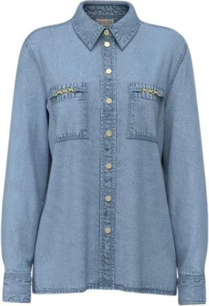 Guess Camisa vaquera Eliza - Blouses & Shirts - Mujer - Azul - XS