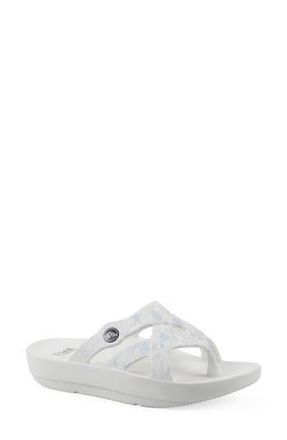 White Mountain Rip Foam Slide Sandal in Oceanblue/Seashell/Smooth at Nordstrom Rack, Size 11