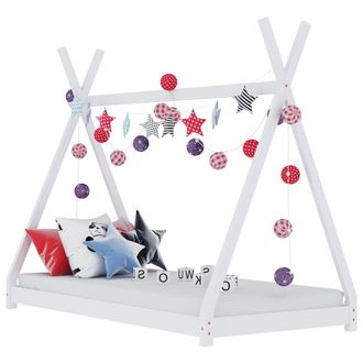 vidaXL Vidaxl - Giroletto Per Bambini Bianco In Massello Di Pino 80x160 Cm