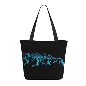 AOOEDM Sparkling Horse Ladies Shopping Bag 13x11x7in.The Perfect ValentineS Day Gift.It Is The Best ValentineS Day Gift For Mom, Daughter, Wife,Etc