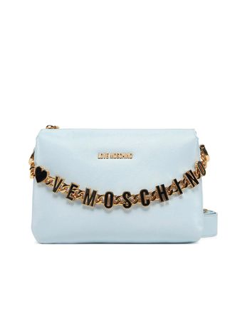 Moschino Chain Link Logo Shoulder Bag