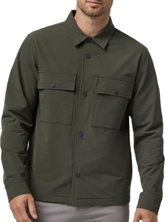 Vuori Clothing Lawson Tech Shirt Jacket In Oregano