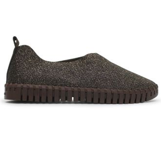 Ilse Jacobsen Tulip 3272GB Textile Womens Slip On Shoes - Ganache Ganache - Size:UK 5