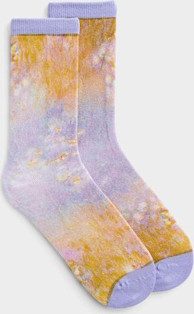 Simons Womens Garden-inspired socks A Tribute to Claude Monet Collection