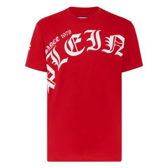 Philipp Plein Heren, Tops, Rood, Maat: 3XL Katoen