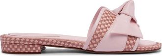 Alexandre Birman Womens Maxi Clarita Padded Raffia Flat Sandal In Frost Pink