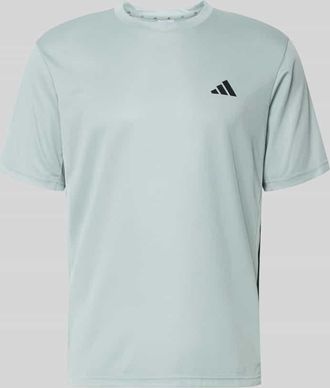 adidas Regular Fit T-Shirt mit Logo-Print in Mint, Gr&ouml;&szlig;e XXL