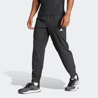 adidas Sporthose ADIDAS PERFORMANCE TRAIN ESSENTIALS TRAINING WOVEN, Damen, Gr. S, N-Gr, schwarz-weiss (schwarz, wei&szlig;, normal, gr.), Obermaterial: 87% Polyes