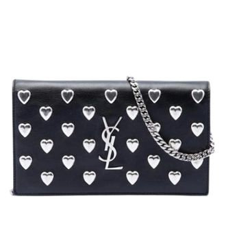 Saint Laurent Borsa a tracolla pre-owned con borchie a cuore - - Pre-owned - Donna - Nero - ONE SIZE