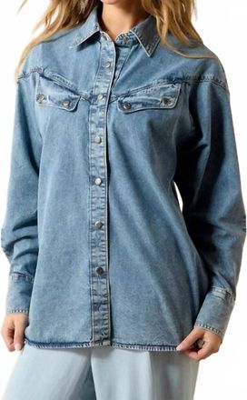 Ariat Charleston Button Down Shirt In Indigo Wash