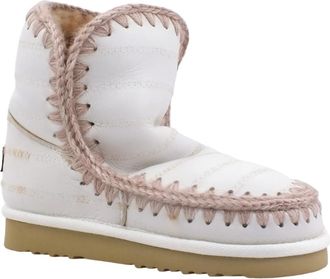 Mou Winterlaarzen - Dames - Winterlaarzen - Wit - 36 EU - Leer - Schoenen