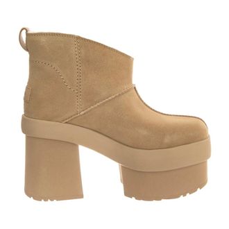 UGG New Heights Platform Mini - Dames - Schoenen - Beige - Maat: 42 EU Zijde