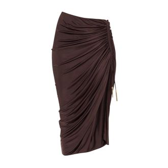 Balmain Mujer, Faldas, Marr&oacute;n, Talla: XS