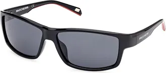 Skechers SE6159 Polarized 01D Mens Sunglasses Black Size 62