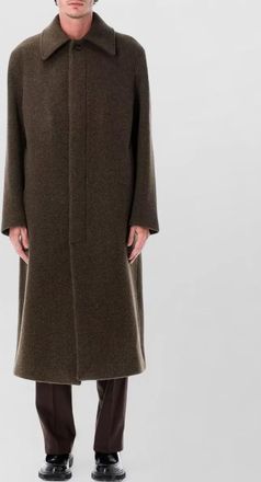 Sunflower wool single-breasted coat