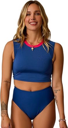 Carve Designs Shoreline Top DD Cup in Setsail W. Watermelon at Nordstrom, Size Medium