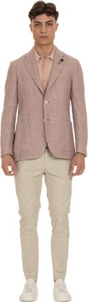 Lardini Textured Linen-Wool Jacket