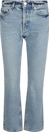 ARMARIUM Flared Jeans - Dames - Cropped Jeans - Blauw - 2XS - Leer - Jeans