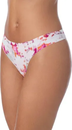 DKNY Litewear Cut Anywhere Thong in Pink Mirage at Nordstrom, Size X-Large