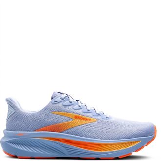 Brooks Womens Ghost 17 Running Shoes In Blue Heron/white/orange