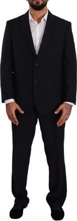 Domenico Tagliente blue Polyester Single Breasted Formal Mens Suit
