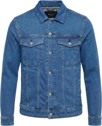 Replay Mv 868 Jacket - Heren - Spijkerjassen - Blauw - XL - Katoen - Jassen