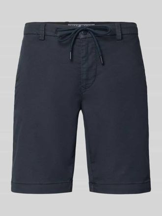M.A.C Bermudas mit Bindeg&uuml;rtel und franz&ouml;sischen Eingrifftaschen in Marine, Gr&ouml;&szlig;e 38