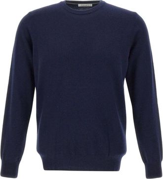 KANGRA Luxe Wol Kasjmier Trui Blauw - Heren - Ronde hals truien - Blauw - 2XL - Wol - Truien & Vesten