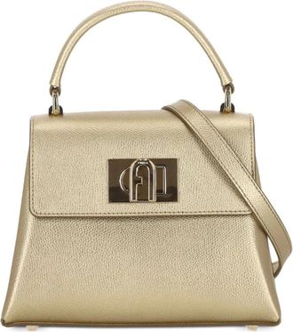 Furla 1927 Mini Top Handle - Dames - Tassen - Geel - Maat: ONE Size Zijde