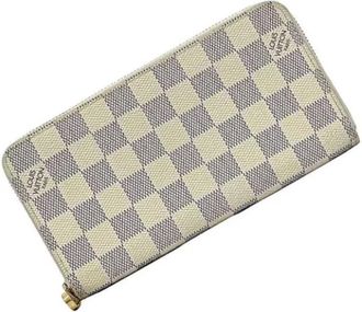 Louis Vuitton Pre-owned Wallets, female, White, Size: ONE SIZE Pre-owned Canvas Wallet