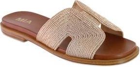 Mia Slide Sandal in Soft Gold at Nordstrom Rack, Size 6.5