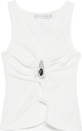 CHRISTOPHER ESBER Crystal-pendant Tank Top