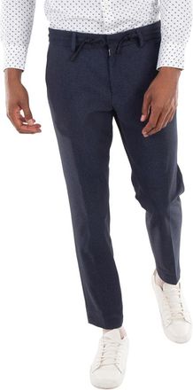 HUGO BOSS Micro-Patterned Slim-Fit Trousers, Brand Size 54 (Waist Size 38)